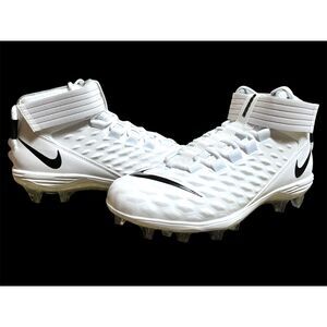 Nike Force Savage Pro 2 Football Cleats Men's White/Black AH4000-100 Size 10 US